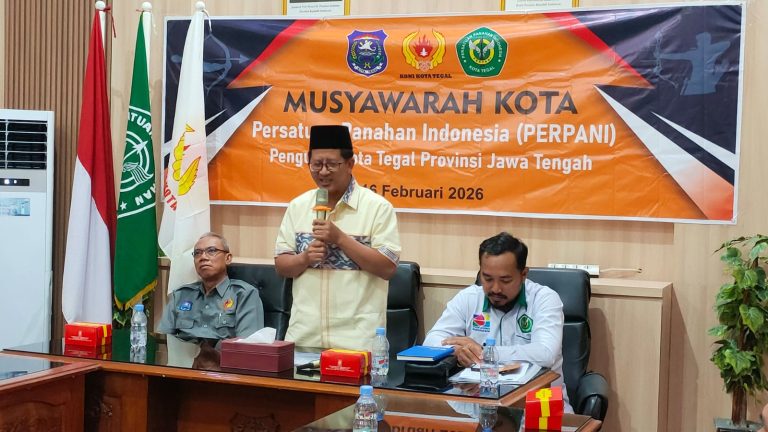 Amirudin Pimpin Kembali Perpani Kota Tegal 2026-2030