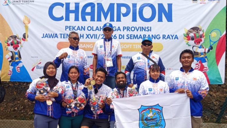 Soft Tennis Kota Tegal Lampaui Target Emas Porprov 2026